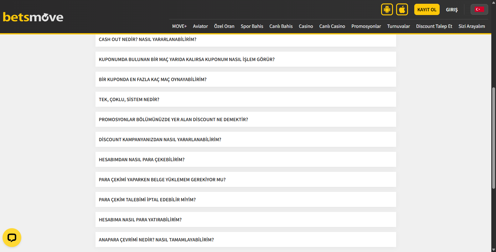 Betsmove Popüler Oyunlar