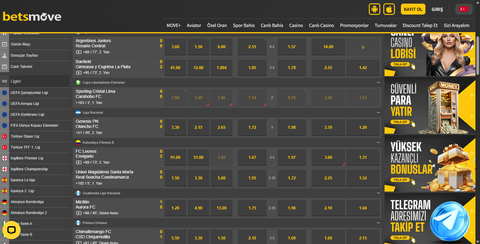 Betsmove Sanal Bahis