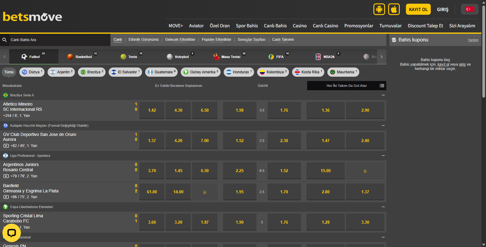 Betsmove Güvenilir Bahis